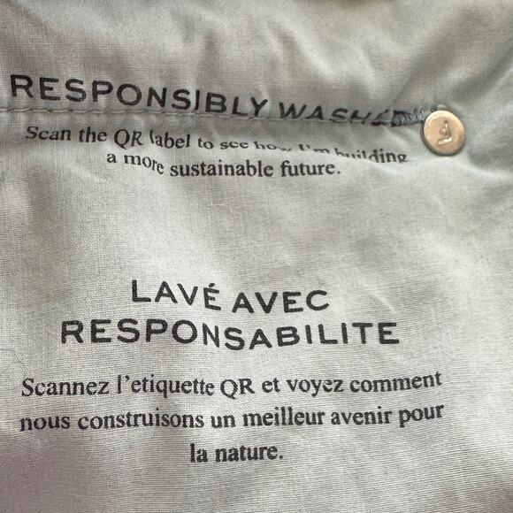 FRAME Sea Cut Off Waist Maxi Denim Skirt Raw Hem Front Slit 26 - Picture 10 of 15